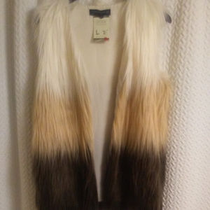 NEW FAUX FUR VEST